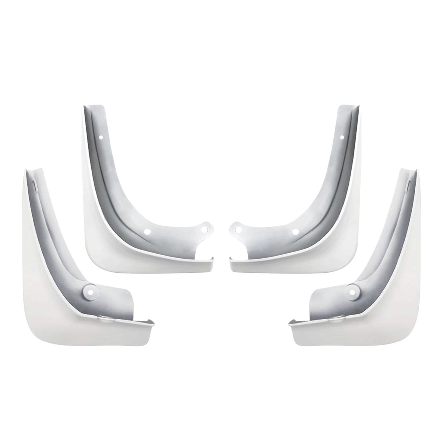 Mud Flaps for Tesla Model 3 Splash Guards Mud Flap Fender Mudguards Pack Of 4 Painted Gloss White