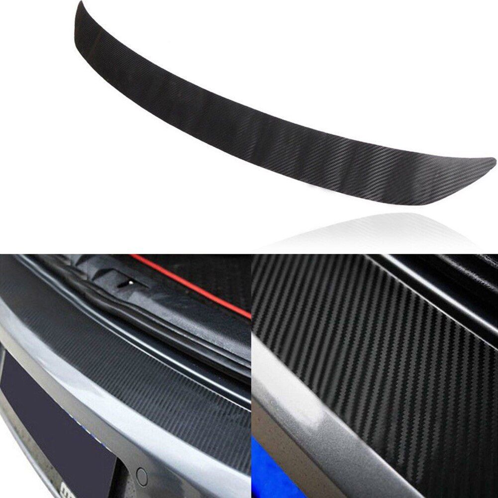 1 Pair Carbon Fiber Front&Rear Bumper Protector Corner Guard Scratch Sticker Protection
