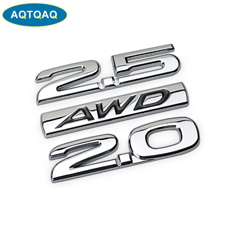 1Pcs 3D Metal AWD Car Side Fender Rear Trunk Emblem Badge Sticker Decals suit for Universal car,car decoration stickers
