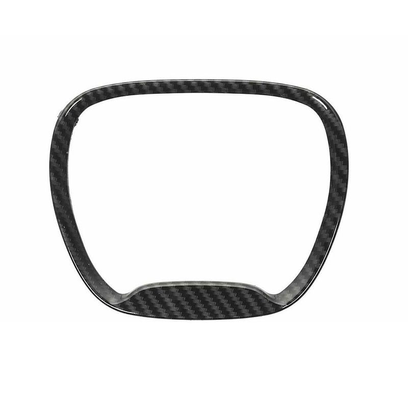 Carbon Fiber Steering Wheel Frame Trim Ring for 15-20 Dodge Challenger Charger for Jeep Grand Cherokee SRT Black 1