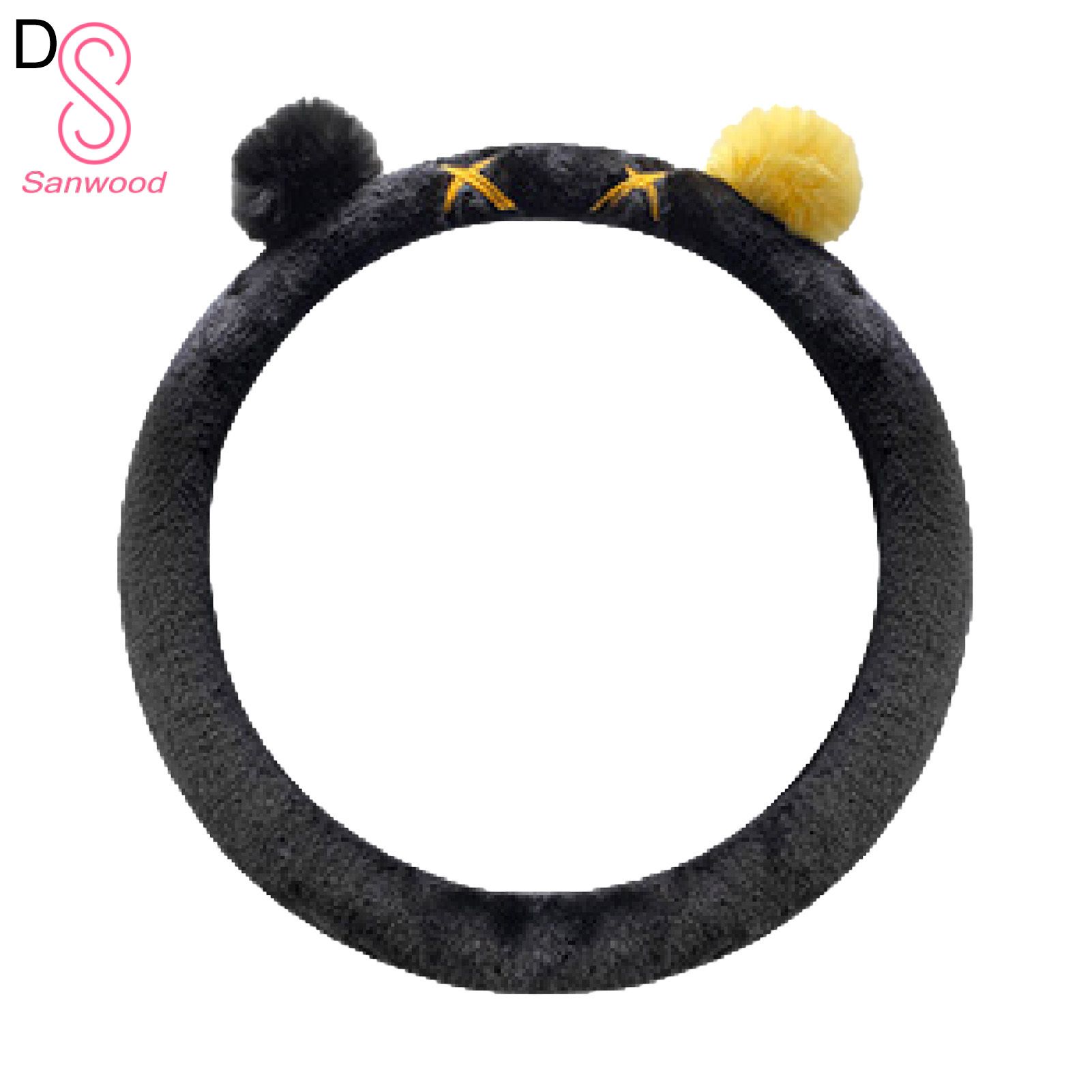 Steering Wheel Cover Adorable Universal Plush Steering Wheel Cushion
