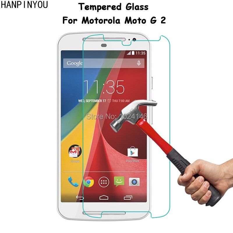 For Motorola Moto G 2 2nd Gen G+1 2014 G2 5.0" Clear Tempered Glass Screen Protector Ultra Thin Explosion-proof Protective Film