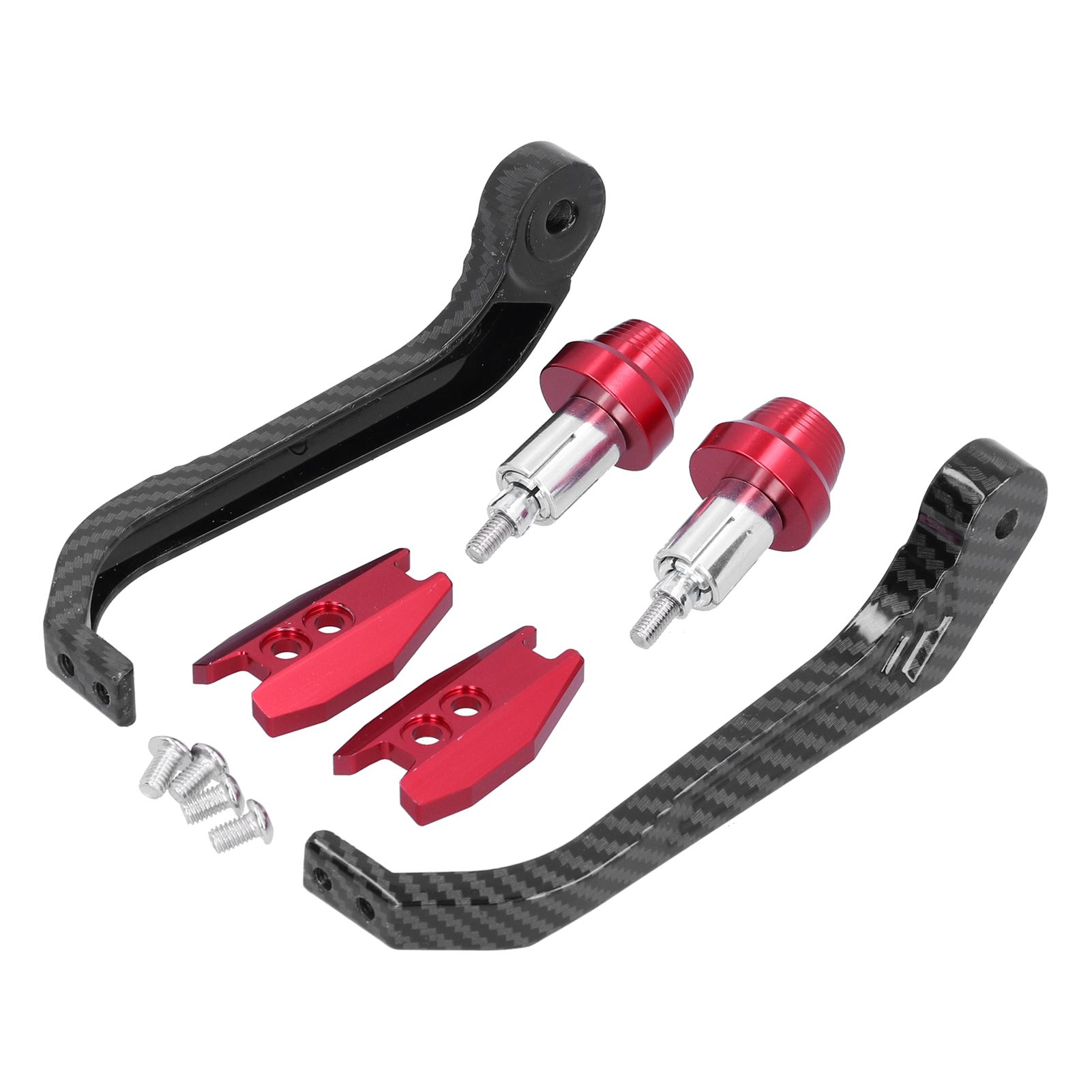 Motorcycle Handlebar Protector Carbon Fiber Style Aluminium Alloy 22mm/0.87in Universal Guard for Electric Cars