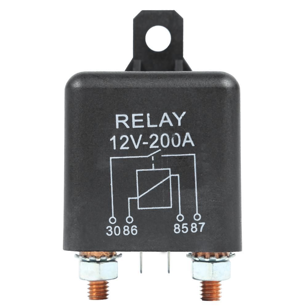 12V 200 Amp Heavy Duty Split Charge/Winch Relay for Car Van Boat 4 Pin