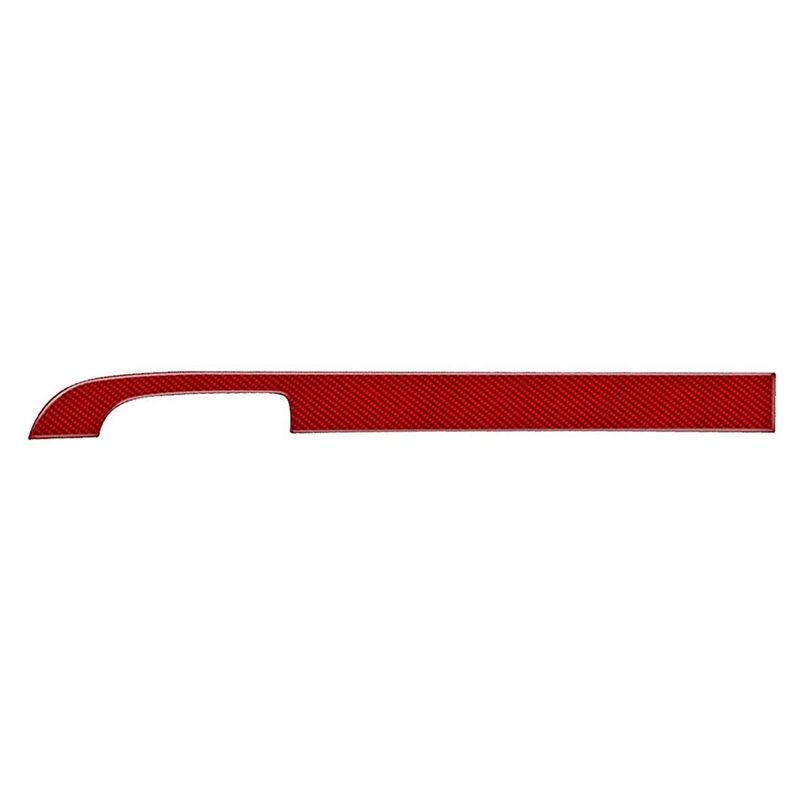 Carbon Fiber Car Co-Pilot Glove Storage Box Decorative Strip Sticker Cover Trim for Dodge Challenger 2015-2021
