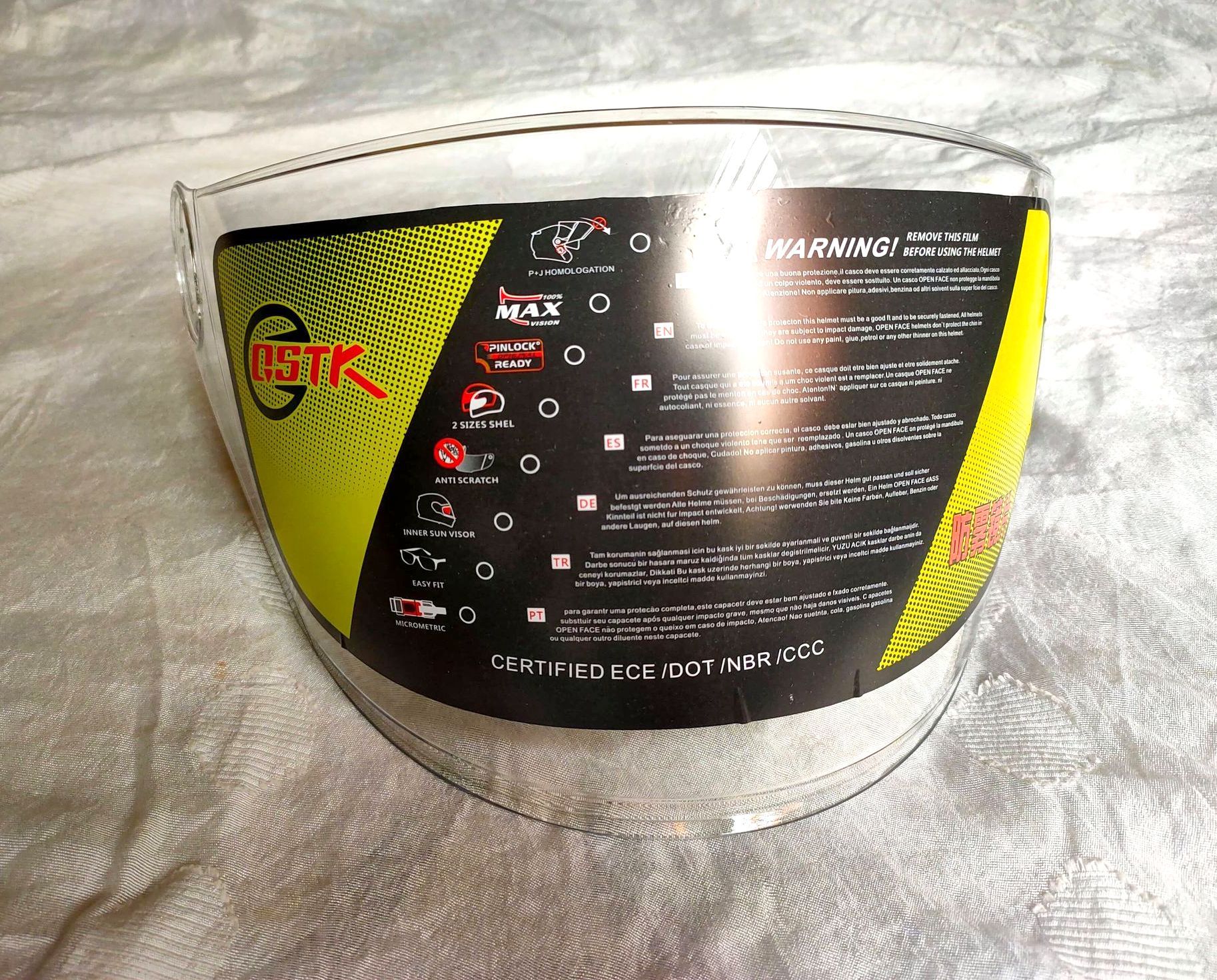 Yema-619 Helmet ar Visor Glass