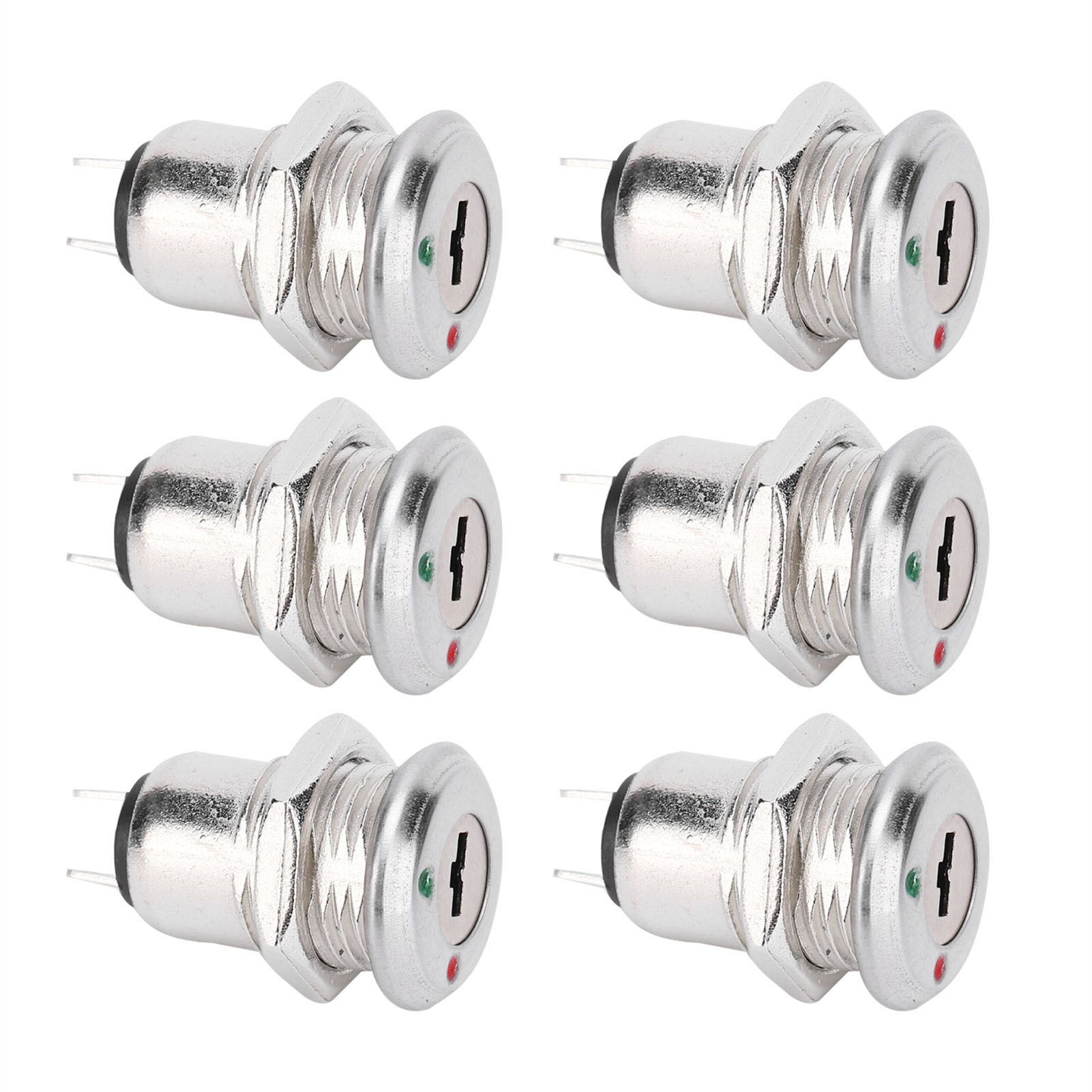 Barrel Lock Switch 10Pcs Key OFF-ON Double Pull Car Modification Short Power 12 x 21.5mm