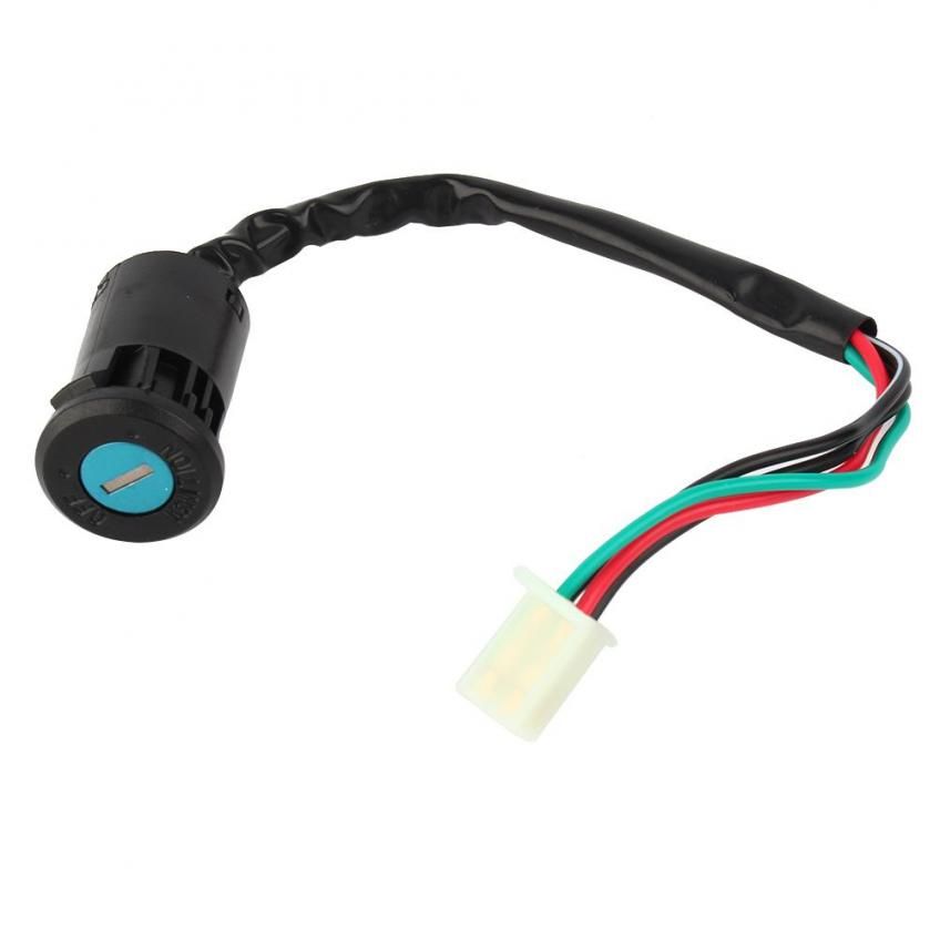 4 Motorcycle Cables Universal Ignition Key Switch On Off Start Terminal for 50 90 110 125Cc Atota Taotao Bike