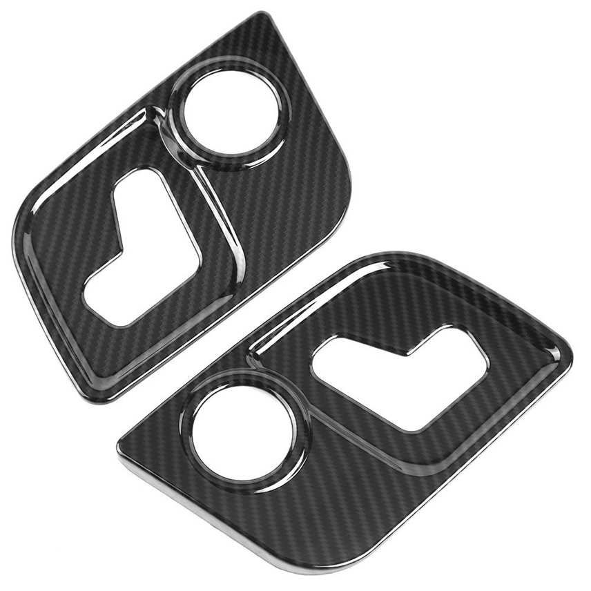 2pcs ABS Car Seat Adjustment Cover Trim Stickers for Maserati Levante 2017-2018