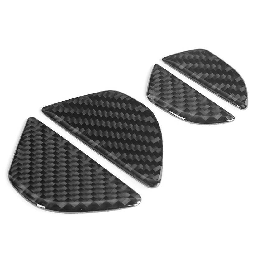 Limeng La 4pcs Carbon Fiber Inner Door Handle Bowl Trim Sticker Prevet Scratches Fit for V60 / S60