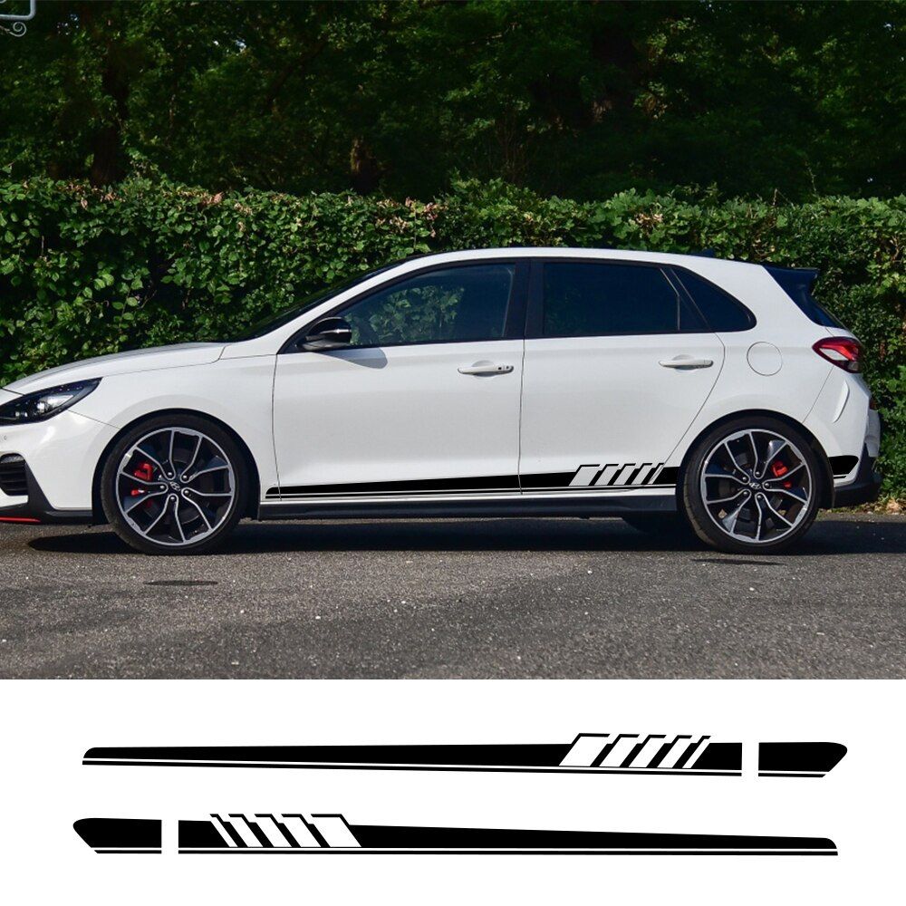 2Pcs Car Stickers For Hyundai Elantra Accent Tucson i40 i30 i10 i20 Veloster IX35 IX20 Solaris Genesi GDi Car Tuning Accessories