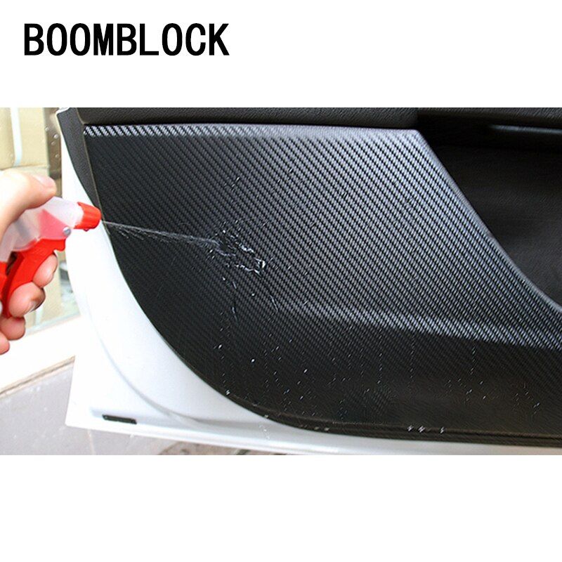 4x Auto Car 3D Door Anti Kick Pad Mat Carbon Stickers For Ford Focus 3 4 Kuga C520 Mondeo MK 5 V Edge Eco Sport 2017 Accessories