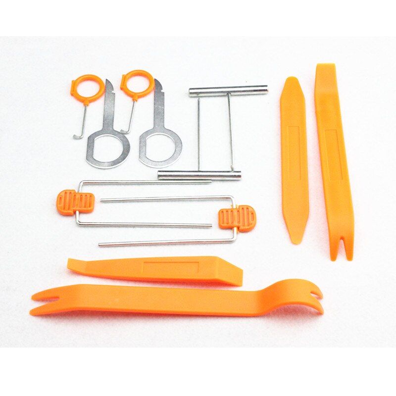 12pcs Car Door Clip Panel Radio Removal Tool For Skoda Octavia A2 A5 A7 Fabia Rapid Superb Yeti Roomster Car Accessories