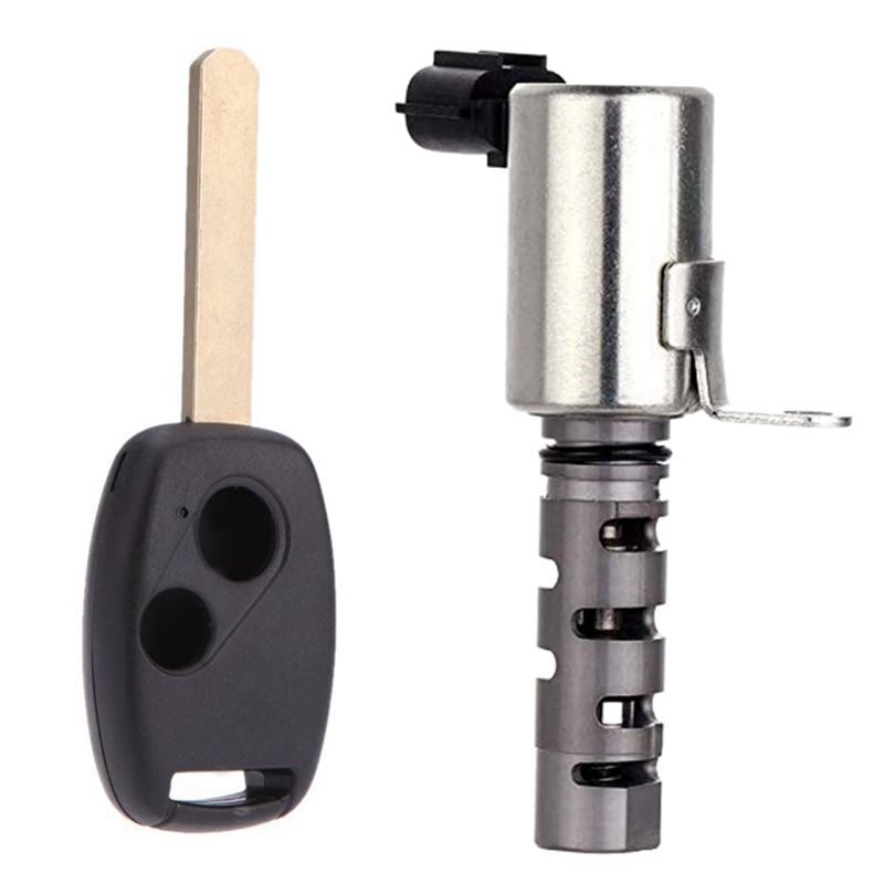 2 Buttons Car Key Shell Fob Case for Honda Accord Civic CRV Pilot & Solenoid Timing Oil Control Valve