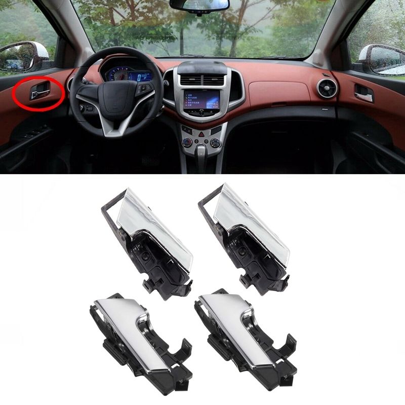 4 PCS Interior Door Handle for Chevrolet Aveo 2007-2011 Aveo5 2009-2011 Pontiac G3 2009 96462710 Car Styling(null)