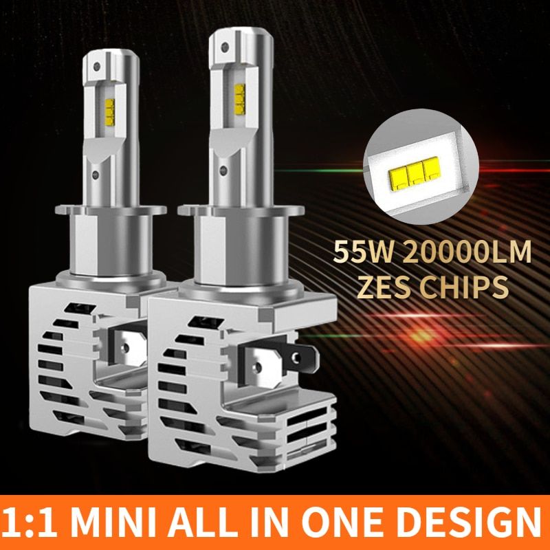 ZES CH4 H7 Led Headlight 20000LM H1 H3 12V 55W Hb3 Hb4 Turbo Lamps 3000K 6000K 8000K H11 9005 9006 Fog Lights-H9