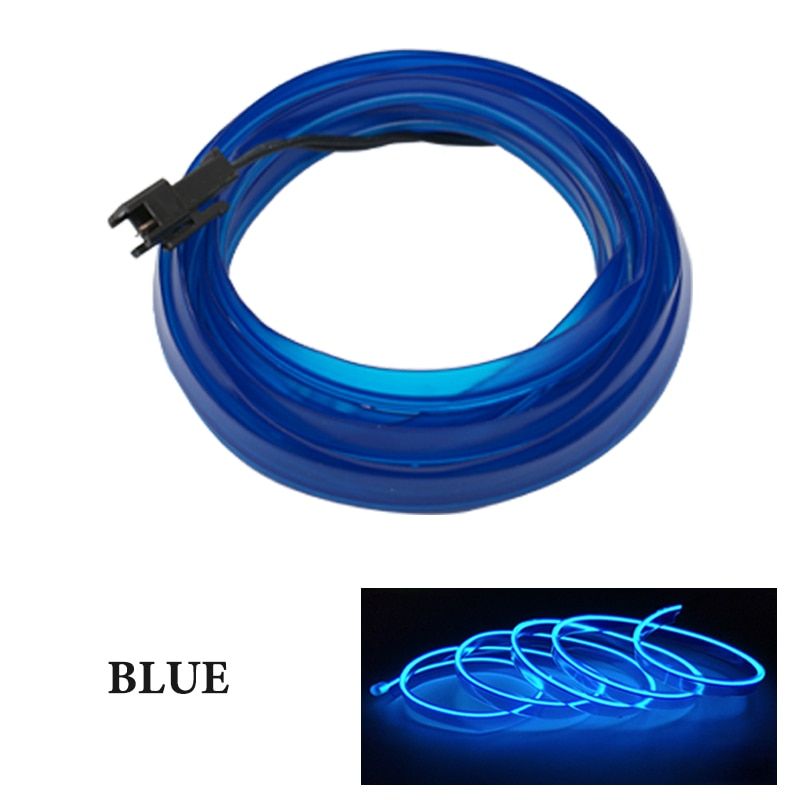 Car Interior Lighting Garland Wire Rope Tube Line  LED Strip Decoration flexible Neon Light With  Drive-1M only wire