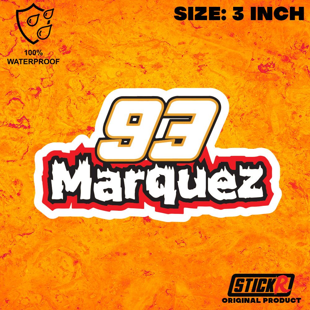 93 Marquez sticker for Motorcycle  Waterproof sticker StickR