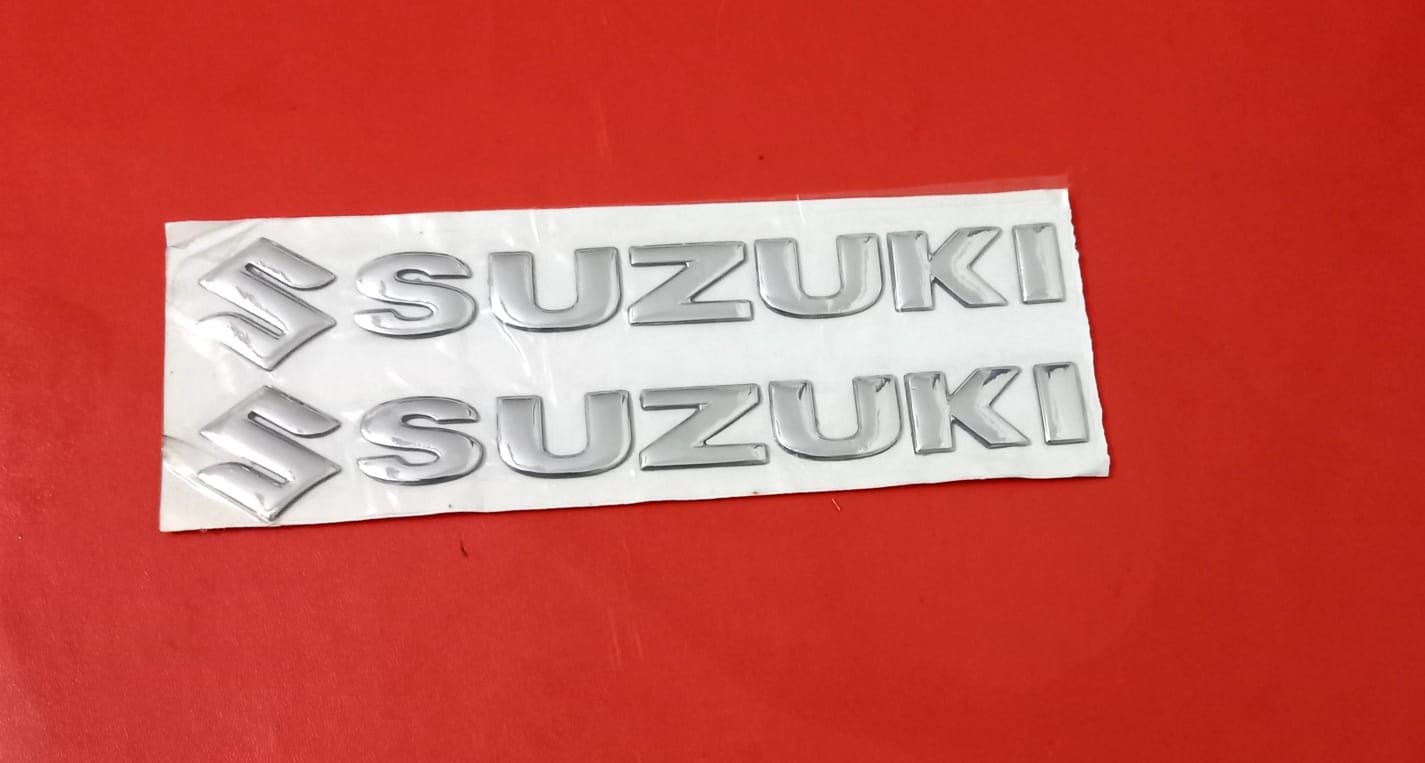 Decoration ambosh sticker for Motorcycle suzuky. silver color