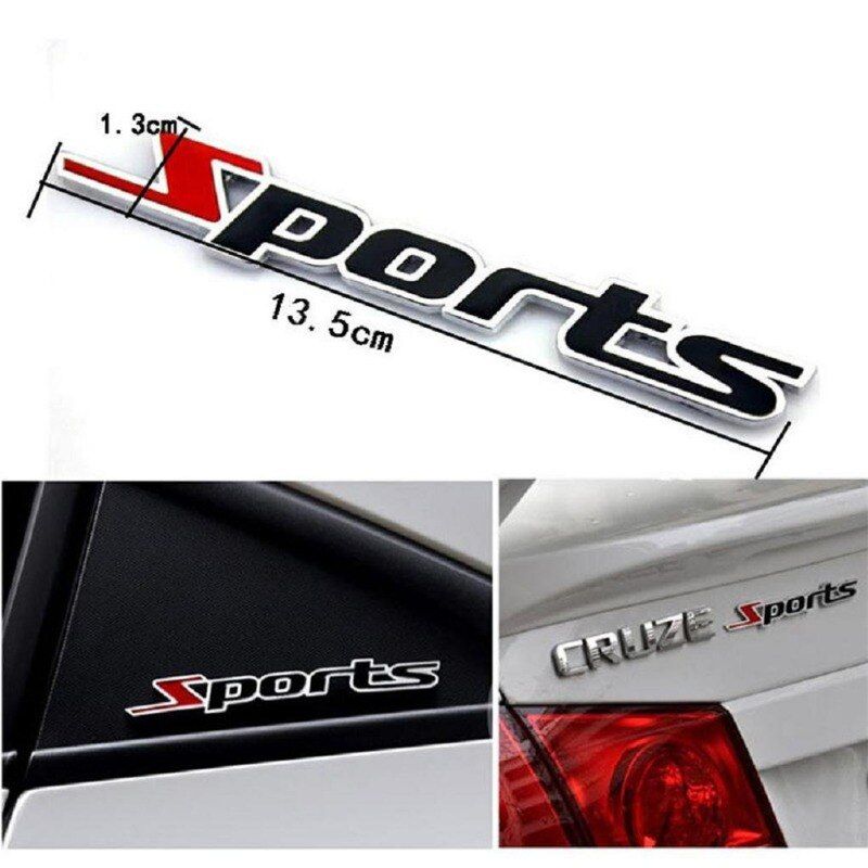 Car Stickers Decal SPORT Emblem Badge Universal Metal 3D Car Sticker Auto Door Chrome SPORT Logo Car Stickers Auto Etikettering