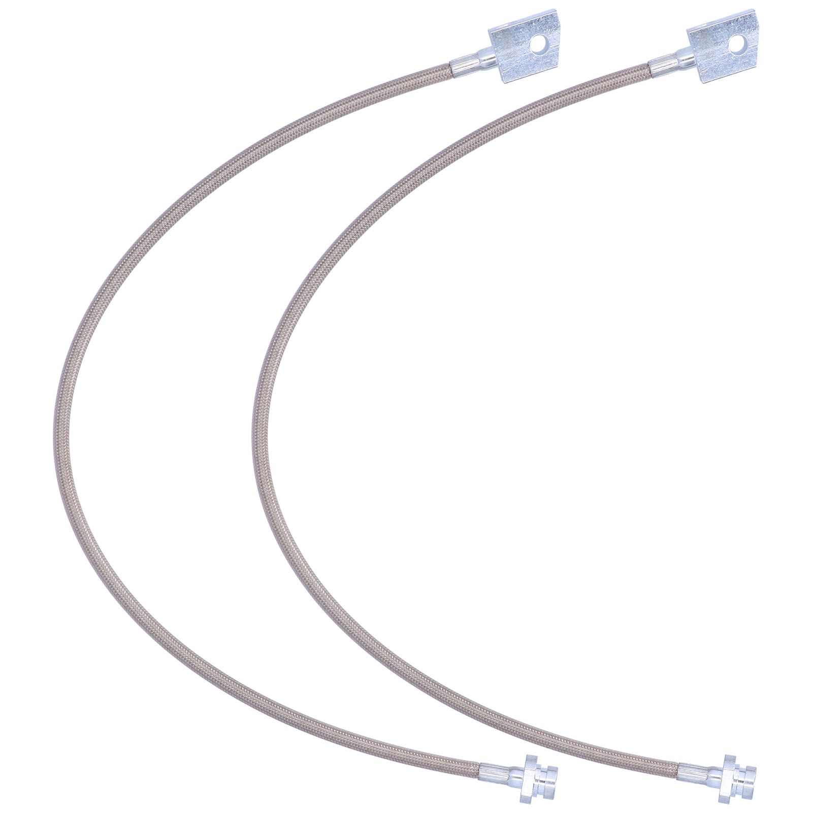 2pcs Extended Brake Line For DA 1988‑1991 Front/Rear Center