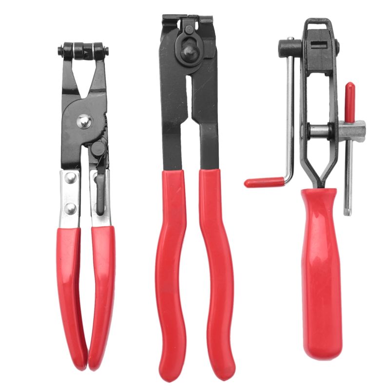 3Pcs Cv Joint Boot Clamp Pliers Car Banding Hand Tool Kit Set For Use Multifunctional With Coolant Hose Fuel Hose Clamps Tools(null)