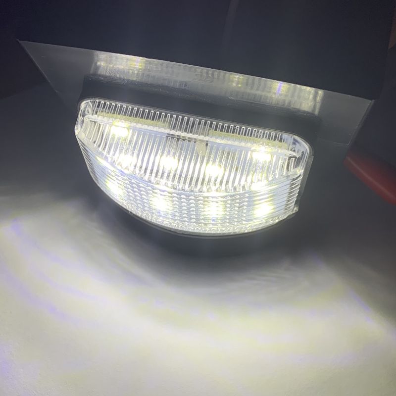 2Pcs 24V LED Number License Plate Light for Car Boats Motorcycle Automotive Aircraft RV Truck Trailer