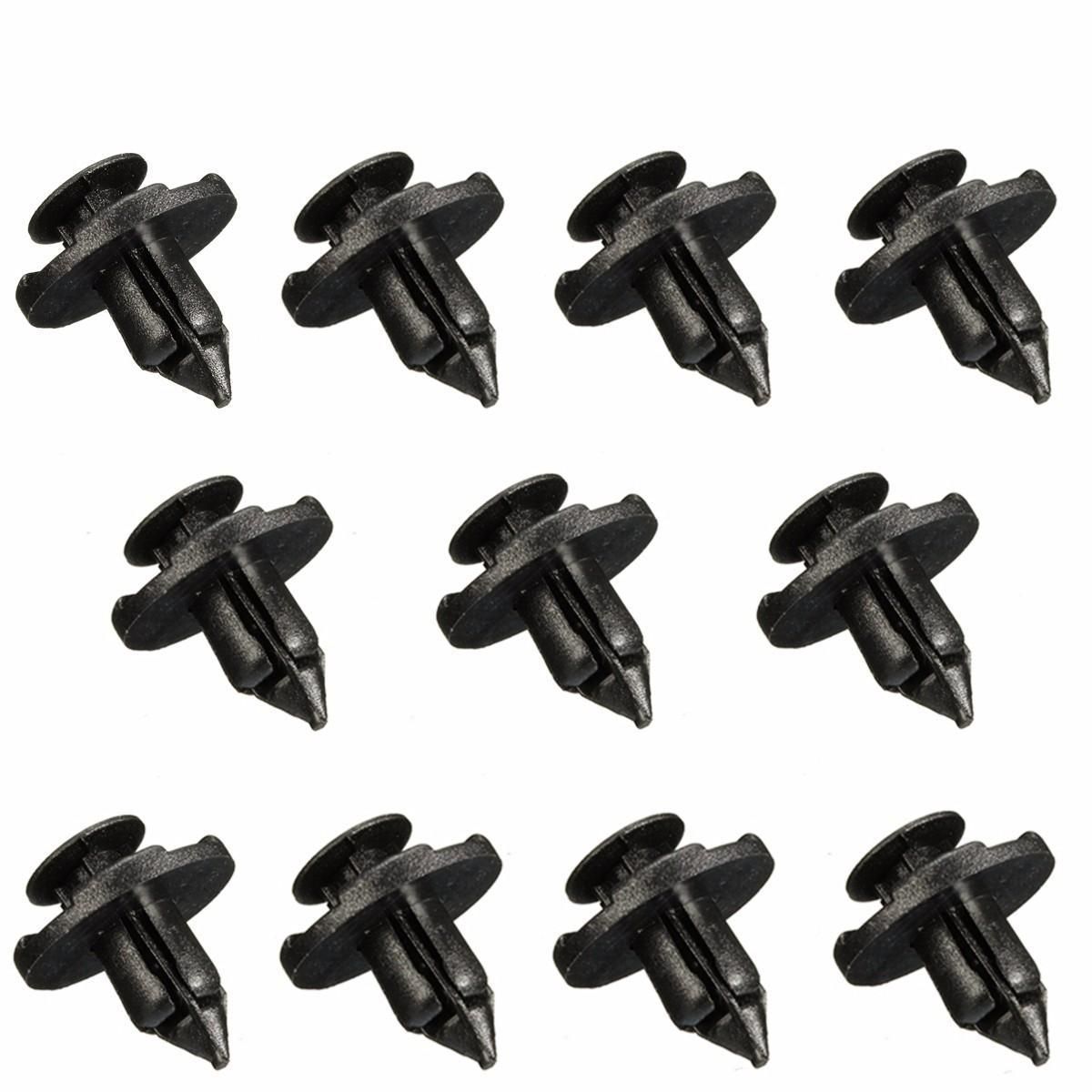 10pcs 8mm Plastic Rivet Fastener Bumper Fender Push Clips For Nissan Infiniti
