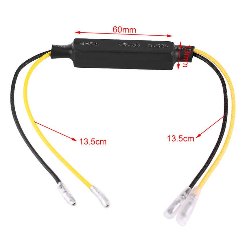 2x Motorcycle Turn Signal Indicator Light LED Load Resistor Decoder Fix Error