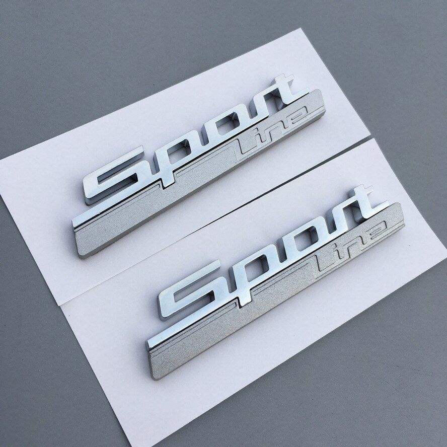 1pcxABS SPORT Line Emblems Badges 3D Sticker