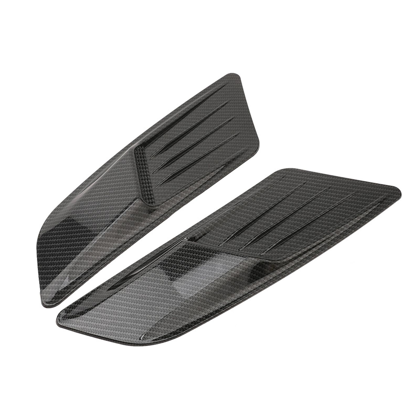 1 Pair LKT034 Air Outlet Trim Anti-slip High Temperature Resistance ABS Wear-resistant Vent Trim for Car