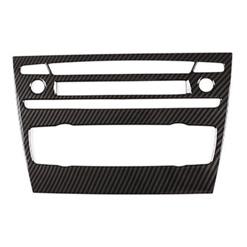 Carbon Fiber Styling Car Center Control Volume Air Conditioning Knob Frame Cover Trim for -BMW 3 Series E90 2005 - 2012