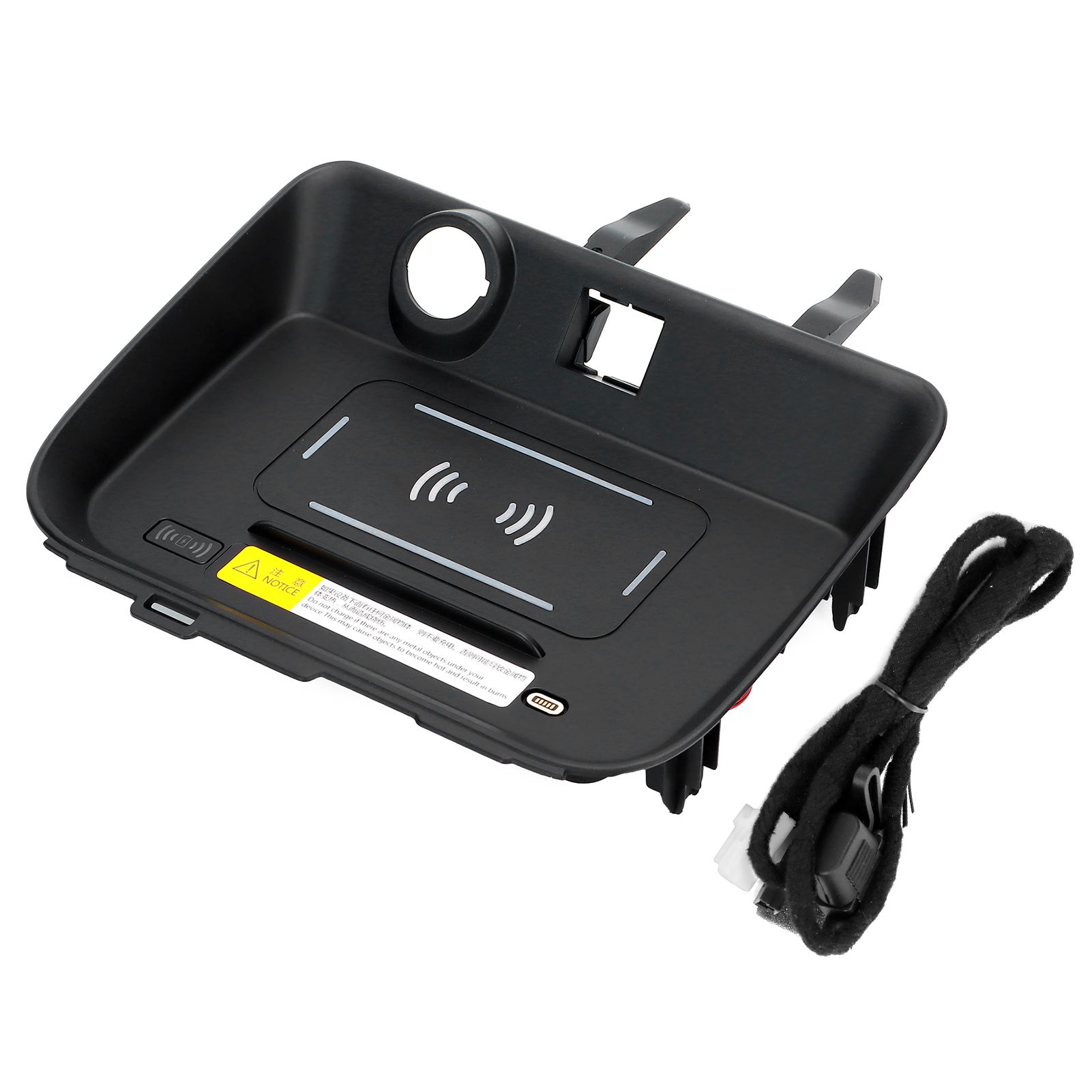 Chenmeng La 15W Wireless Car Charger 2‑in‑1 Phone Fast Charging Tool Replacement for RAV4 2019‑2021
