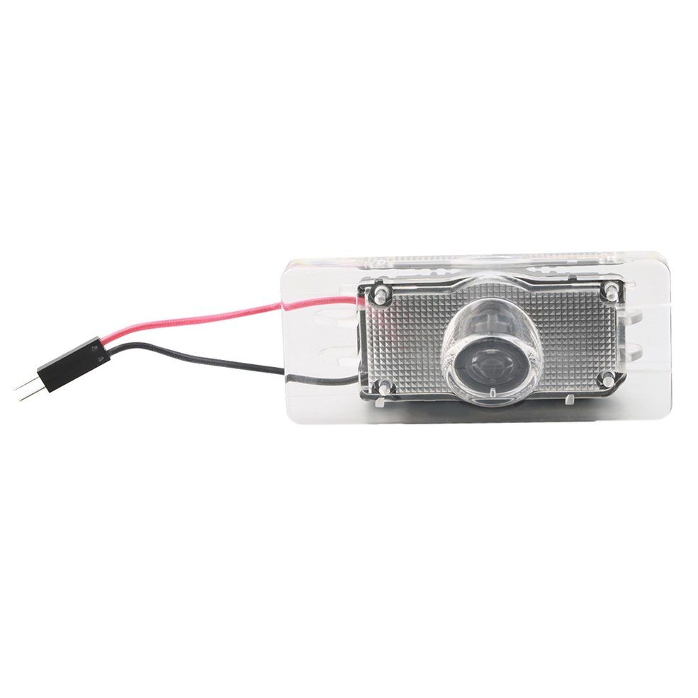 CANBUS Car LED License Plate Projection Laser Lamp for Audi A4 A6 Q3 Q5 S6-black+white White light