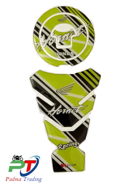 3D Fuel Tank Pad Protector Sticker For Honda Hornet motorcycle. Neon