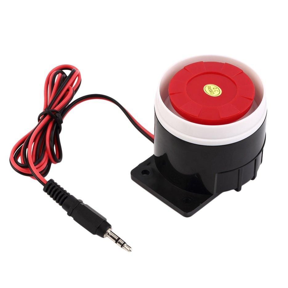 Super Loud 120dB Sound Alarm System Compact DC 12V Indoor Siren Durable Wired Mini Horn Siren For Home Security