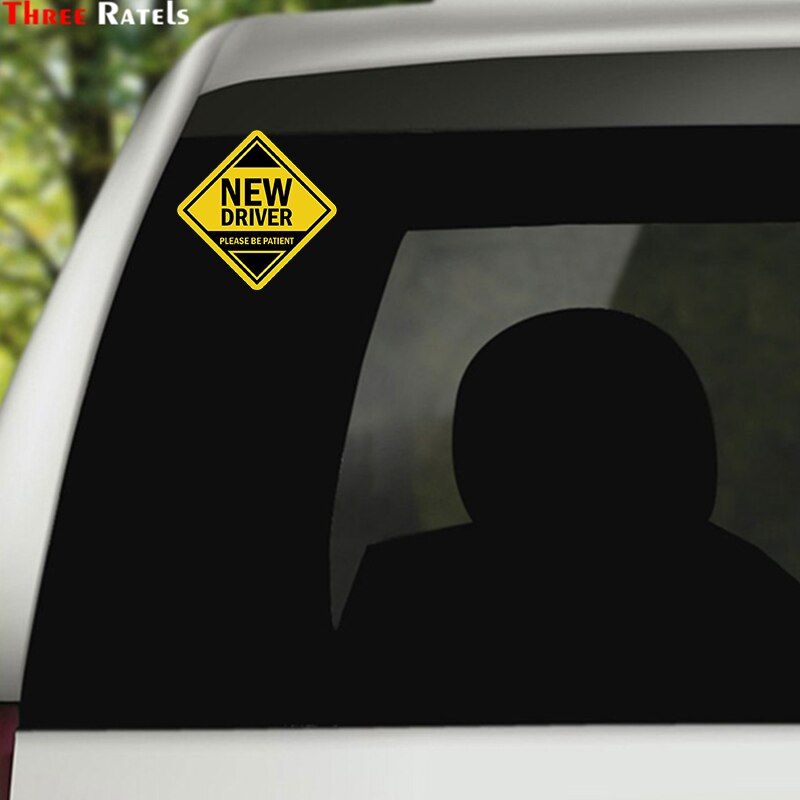 Three Ratels LCS489# 13.5x13.5cm new driver on board tg 1496 colorful car stickers funny car stickers styling removable decal