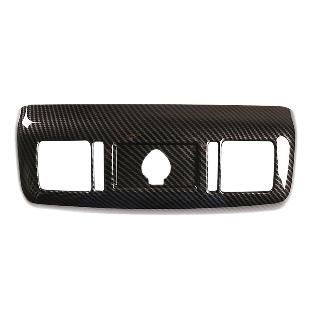 Rear Row Air Conditioning Vent Outlet Cover Trim Anti-Kick Protective Cover for Toyota Tundras 2007-2021 Carbon Fiber