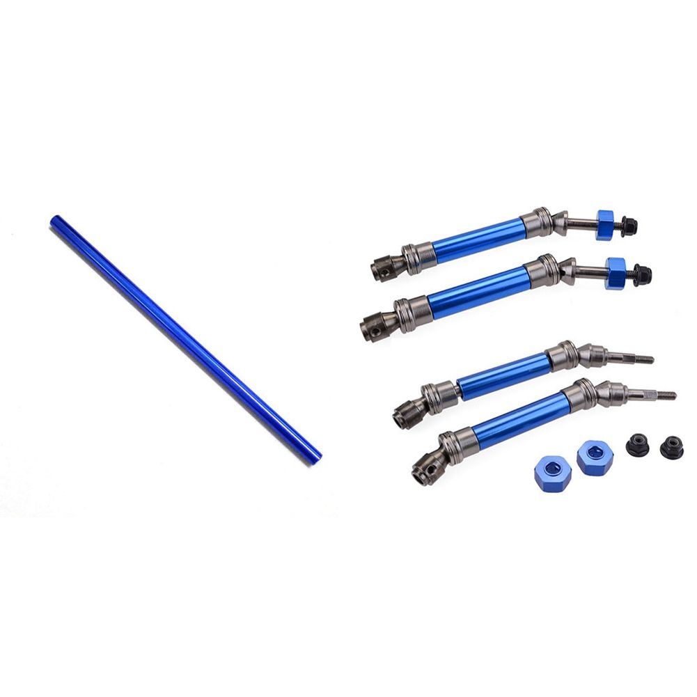 1Pcs Driveshaft Unitfor Huanqi Hq 727 Traxxas Slash 1/10 Rc Car & 1 Set Front + Rear Drive Shaft Assembly