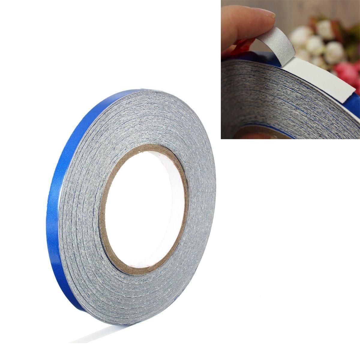 10mm 150 feet Car Reflective Body Rim Stripe Sticker DIY Tape Self-Adhesive Roll (Blue)