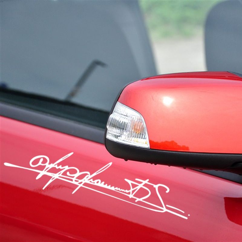 Car styling personality signature design reflective decoration car sticker for car head light brow sports mind