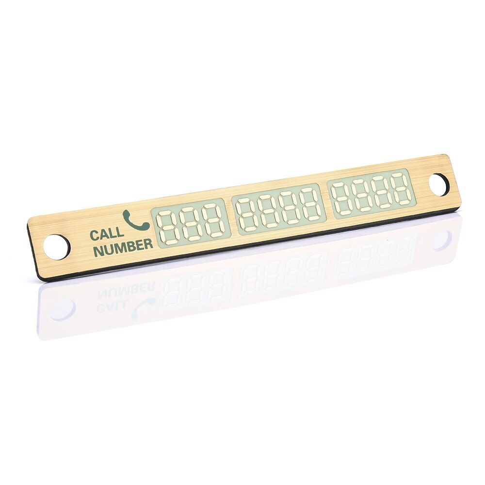 Car Luminous Temporary Parking Card Car Parking Telephone Number Card DIY Magnet Telephone Number Plates Parking Card