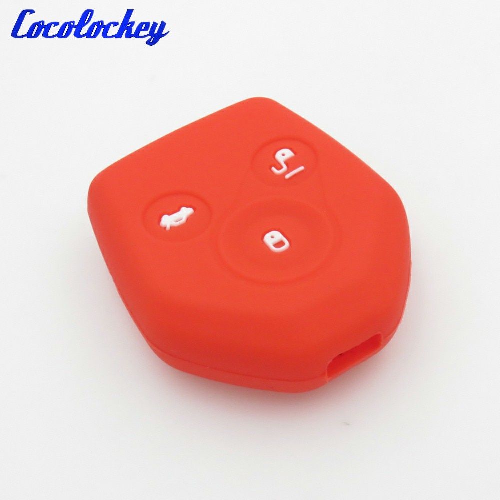 Cocolockey Silicone Car Remote Key Cover Shell Fob Skin Jacket Fit for Subaru Legacy Tribeca Impreza Forester Xv 3Buttons