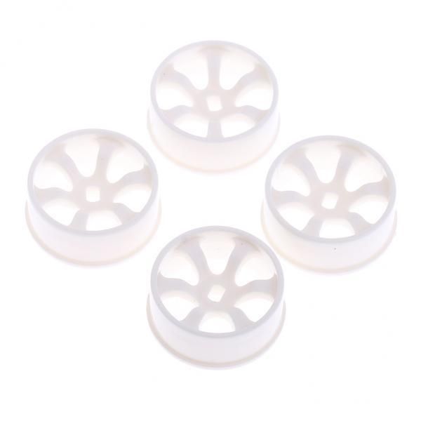 6x4pcs White Wheel Rim for WLtoys K969 K989 P929 1/28 RC Drift Car Spare Parts