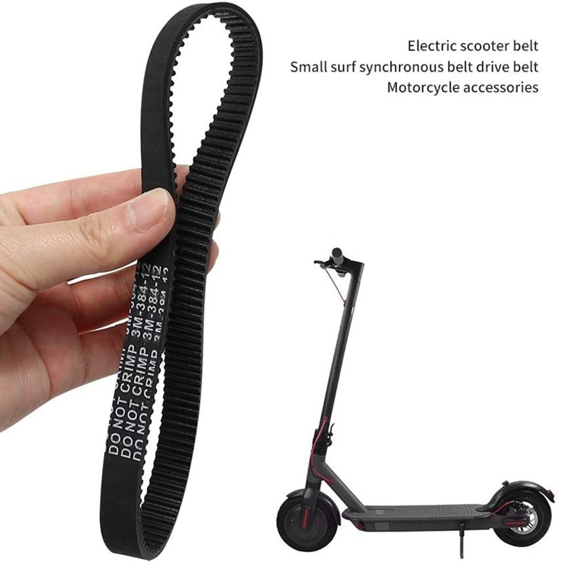 3Pcs 3M-384-12 Drive Belt for Electric Bike E-Bike Scooter Motorcycle
