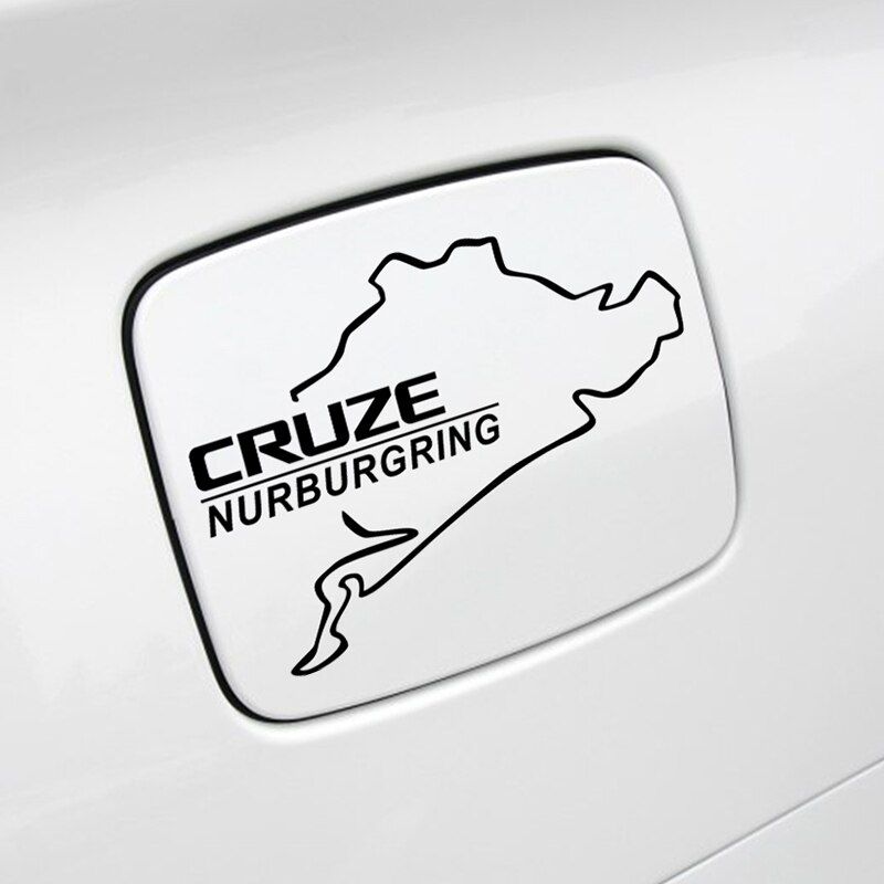 Funny Racing Nurburgring Car Fuel Tank Cap Stickers Decal For Chevrolet Cruze Reflective Auto Decoration Car Accessories Styling