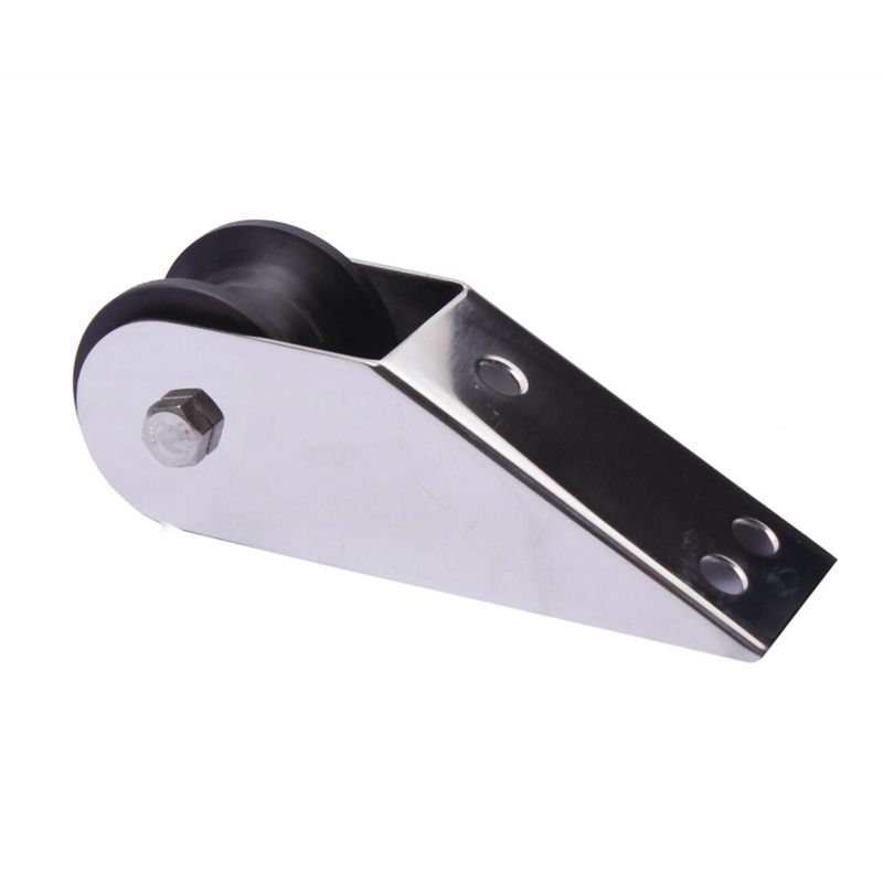 Marine Stainless Steel Boat Bow Anchor Roller Bracket Rollers for Yacht(Black)