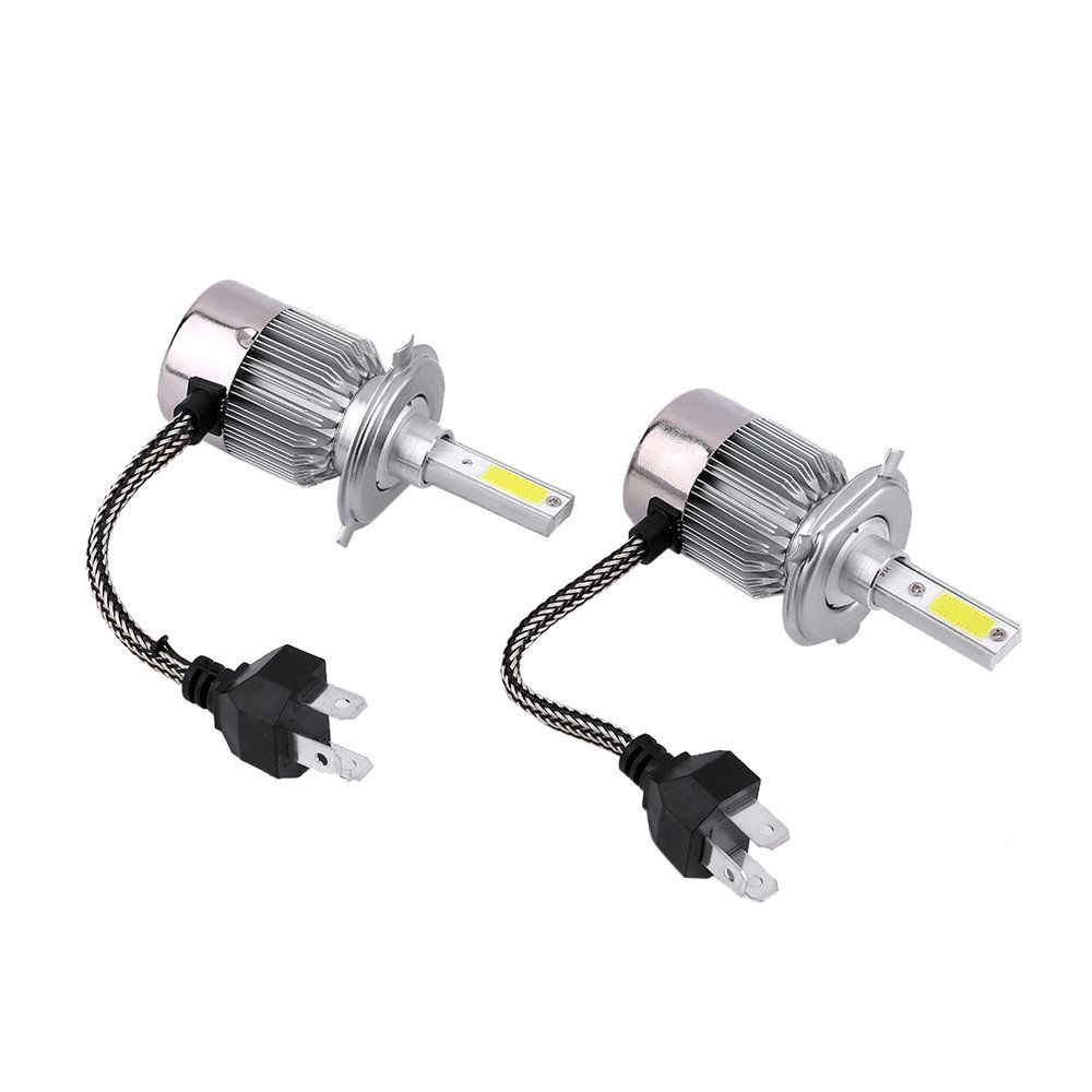 TE 2 x C9 H4 COB Led Beam 72W 6000K/White Replacement Daytime Running Lights DRL Fog Headlight Driving Bulb Car Light Source