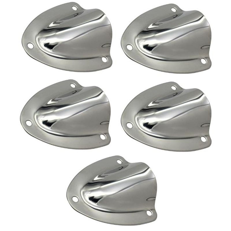 5 PCS Marine Grade Stainless Steel Large Vent Clam-Shell for Yacht Boat Sailing Ship Accessory Marine Hardware(null)