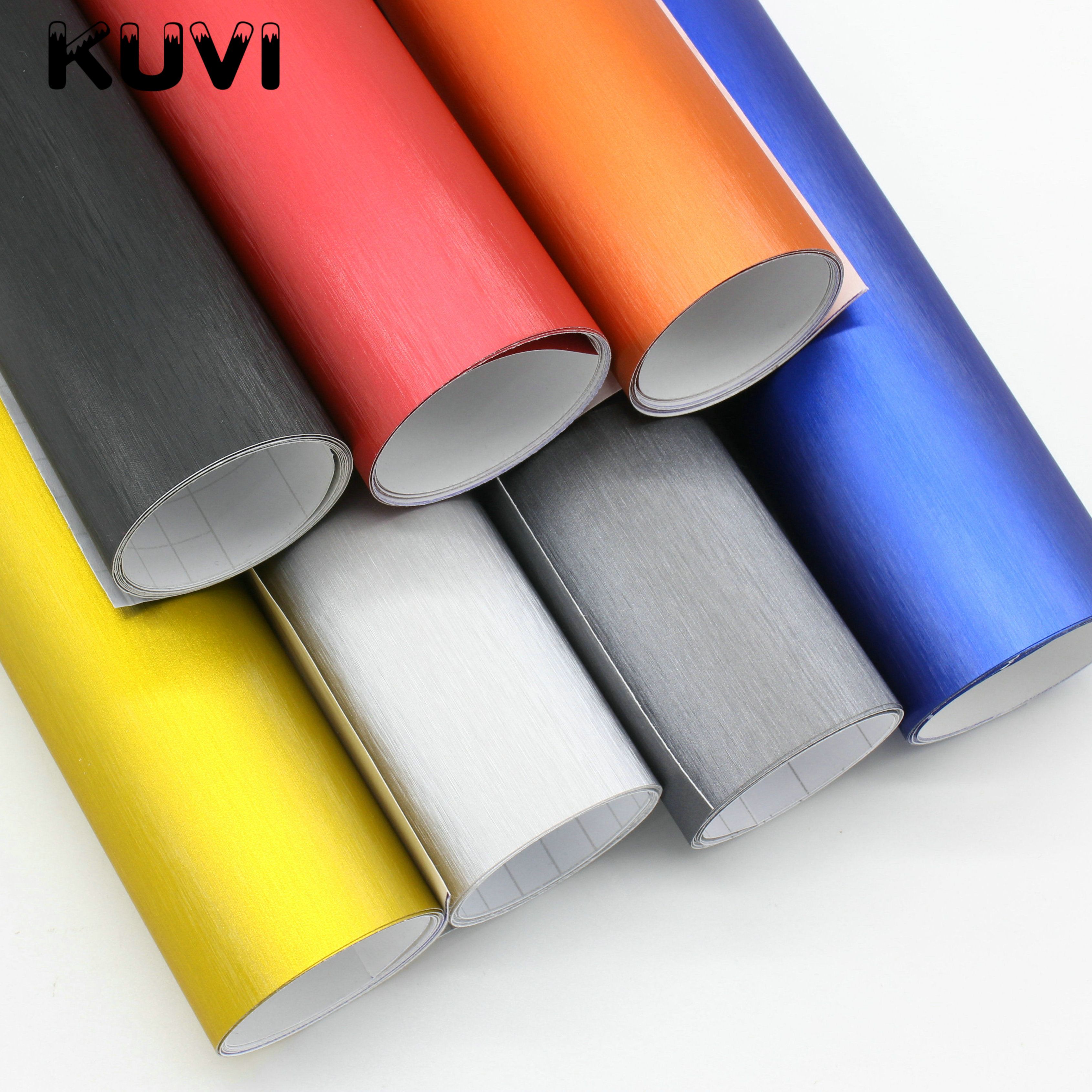10cm/20cm/30cmx152cm Car Styling Grey Metallic Brushed Aluminum Vinyl Matt Brushed Car Wrap Film Sticker Decal With Bubble